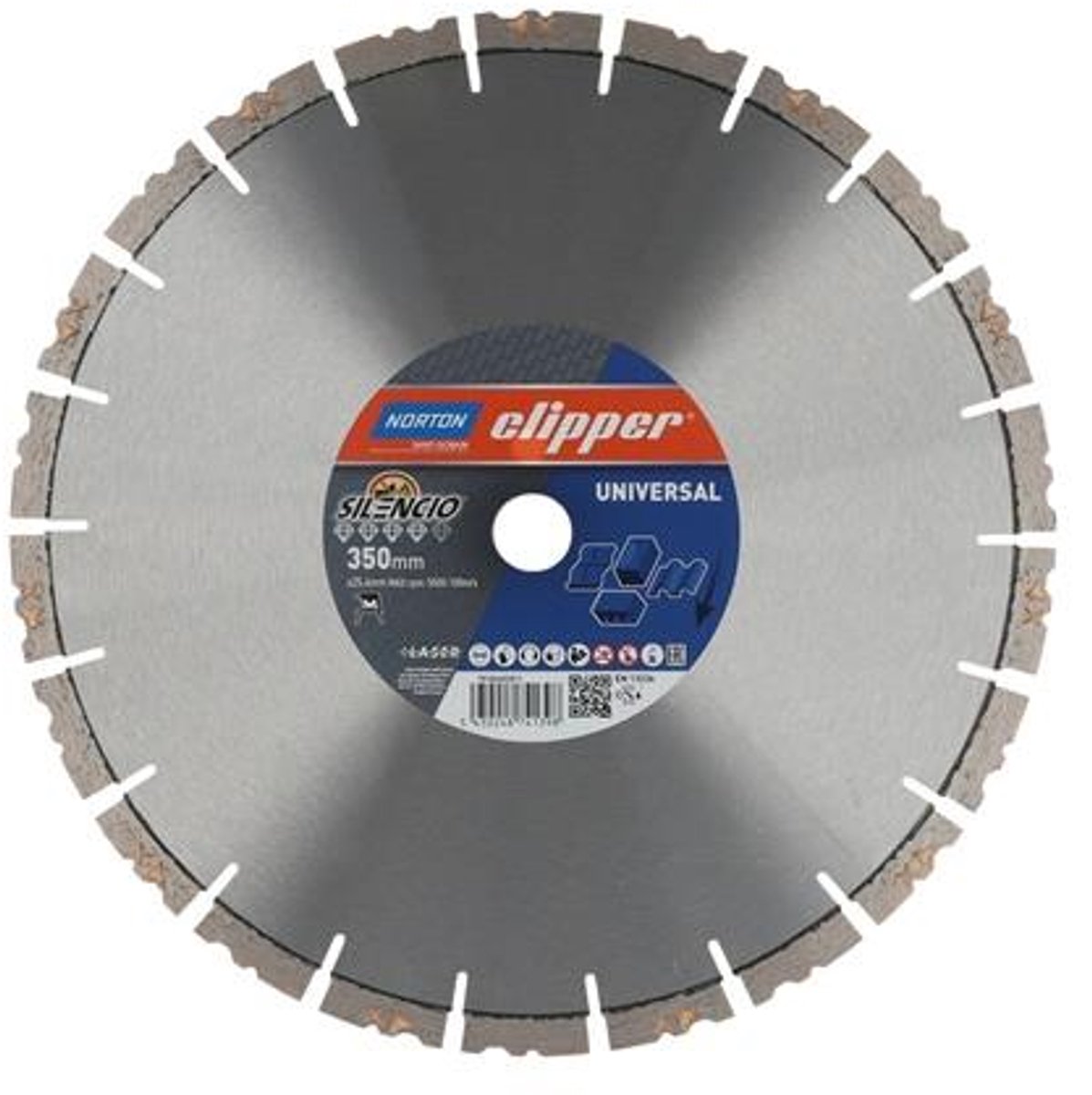 Diamantslijpschijf D.350mm Boor.25,4mm v.Tafelzagen Seg.-B.3,1mm