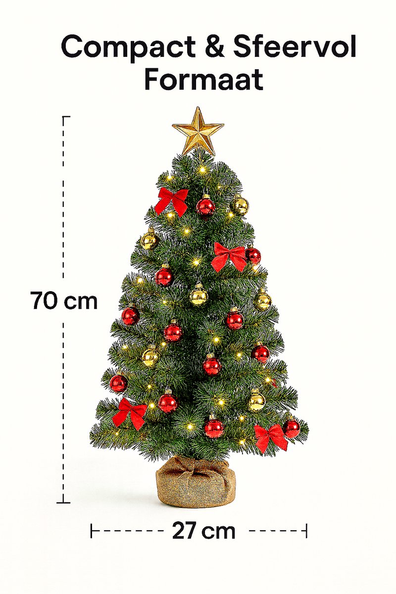 Kerstboom van hout met LED verlichting Kerstboom van hout met LED verlichting