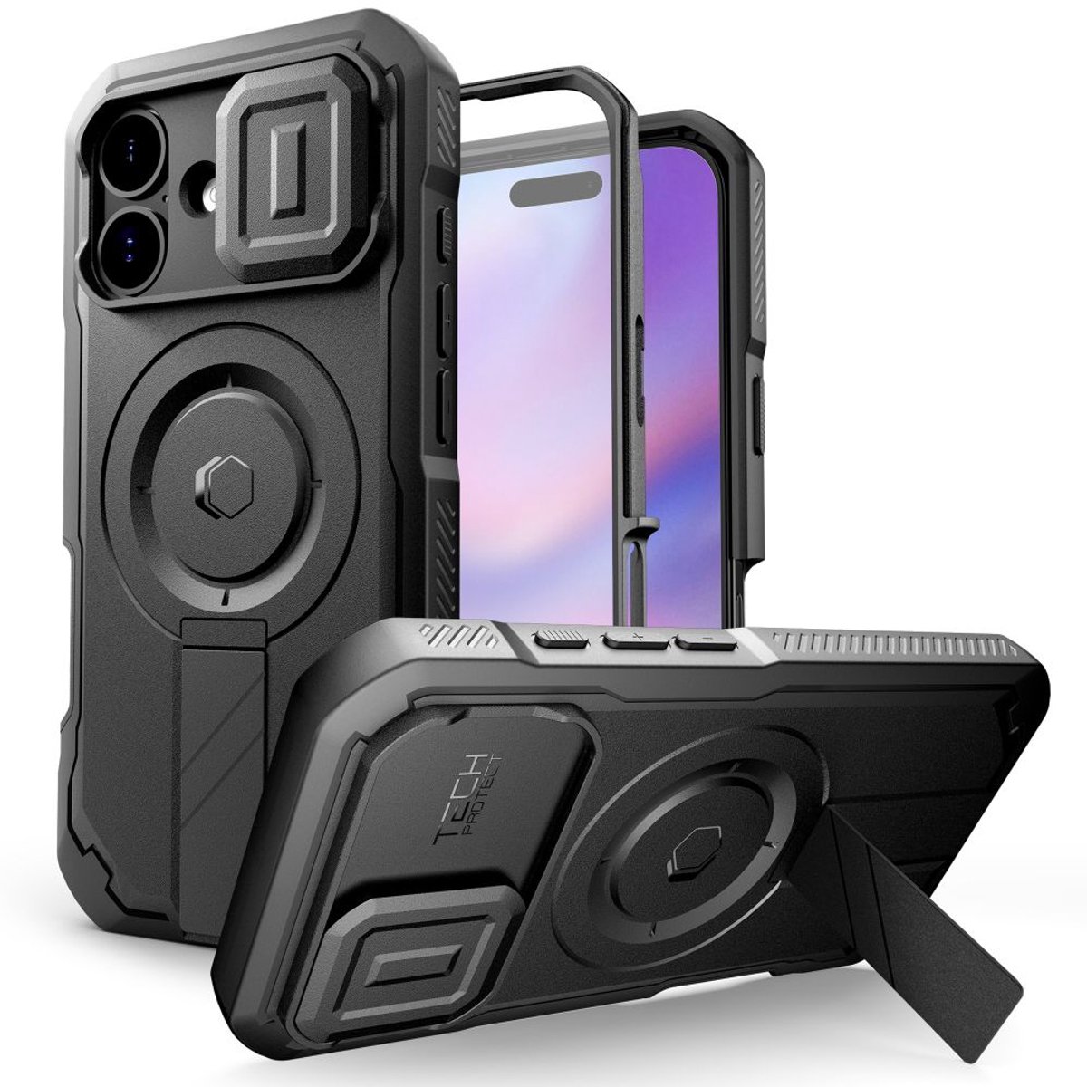 Tech-Protect Kevlar Magsafe Hoesje Voor Iphone 17 Krasbescherming