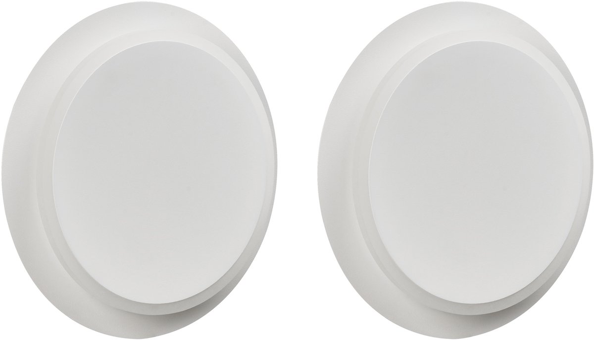 SEMNON - Set van 2 Wandlampen - Wit - Aluminium