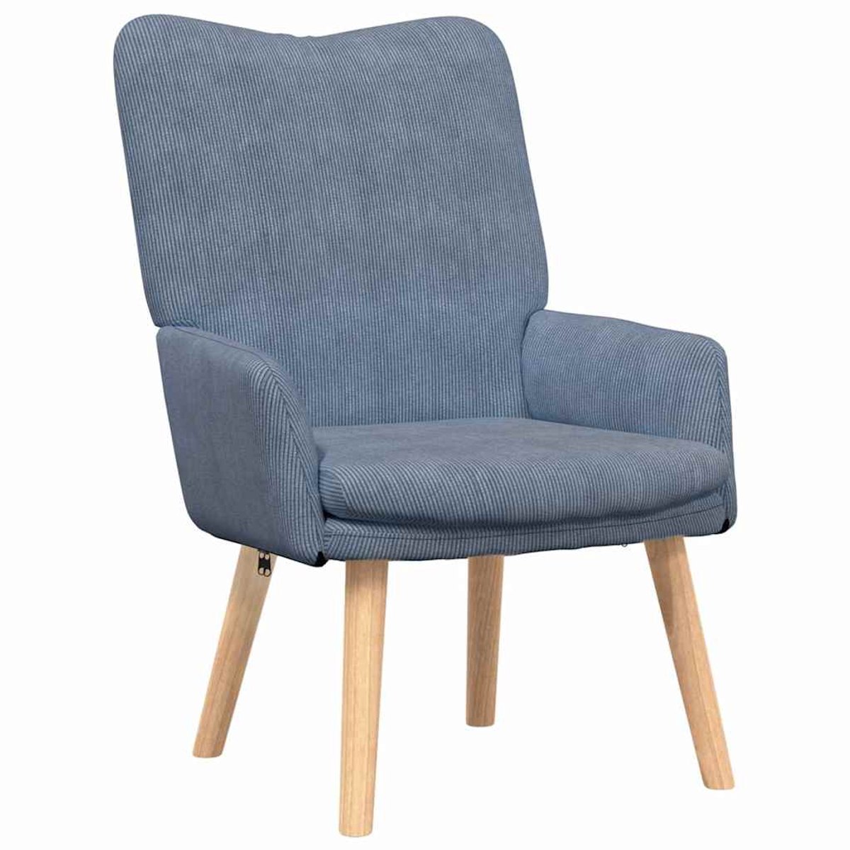 vidaXL Fauteuil - Blauw - 63 - x - 67 - x - 94 - cm - Stof
