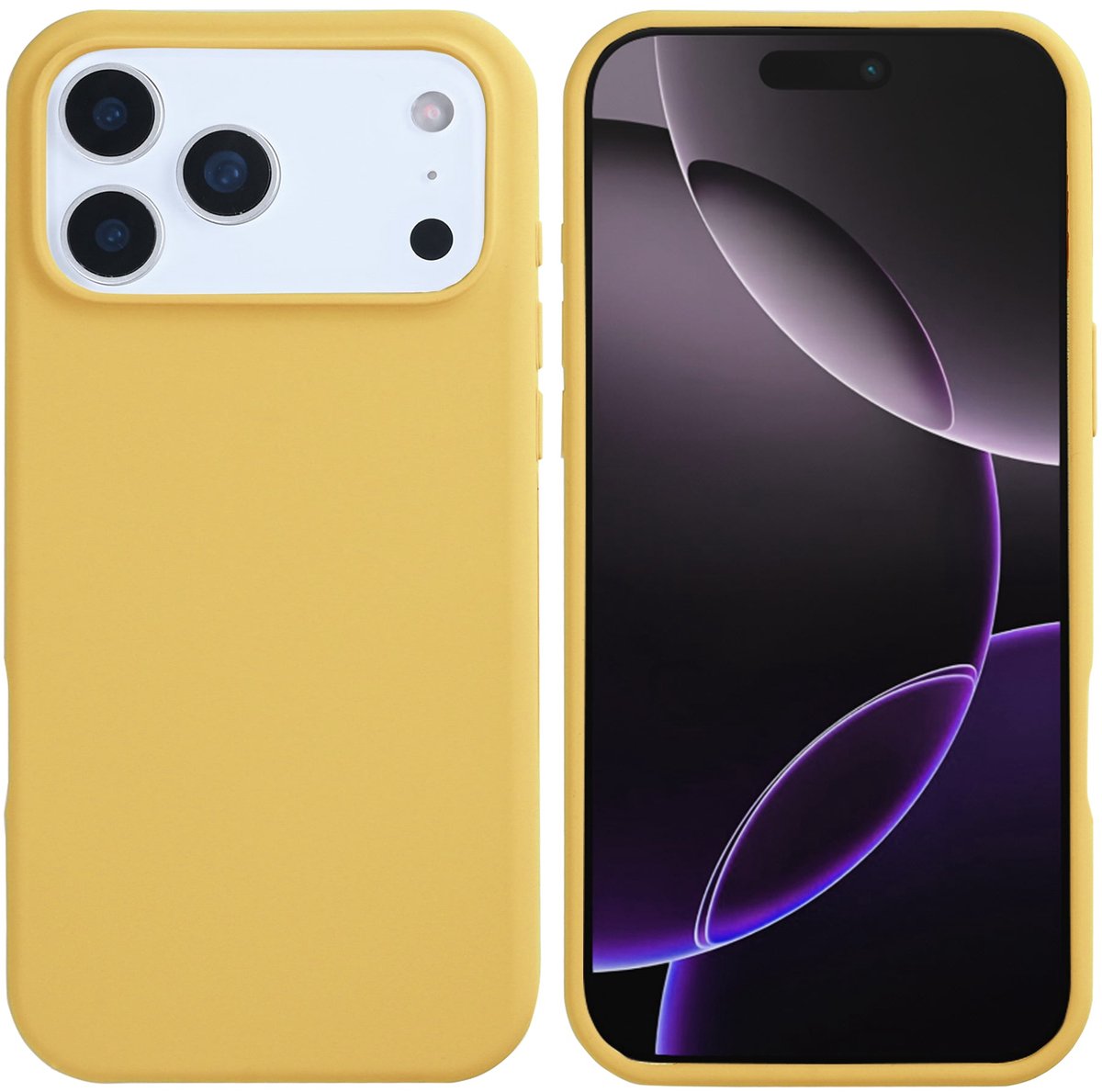 Rixus Soft TPU Phone Case For iPhone 17 Pro Gold