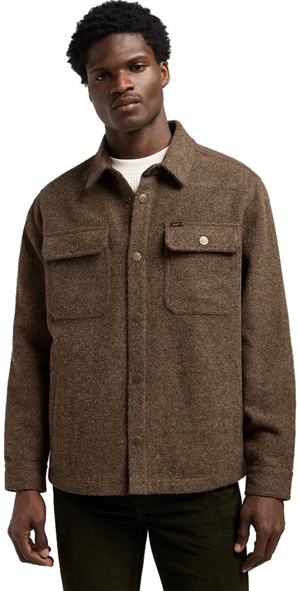 Lee 112371313 Overshirt 2XL Man Bruin