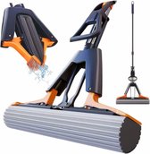 OneTouch Magic Dweil Vloerwisser - Absorberende PVA Spons - Veeg De Vloer Schoon Zonder Natte En Vieze Handen Te Krijgen Ideaal Voor Alle Gladde Oppervlakken