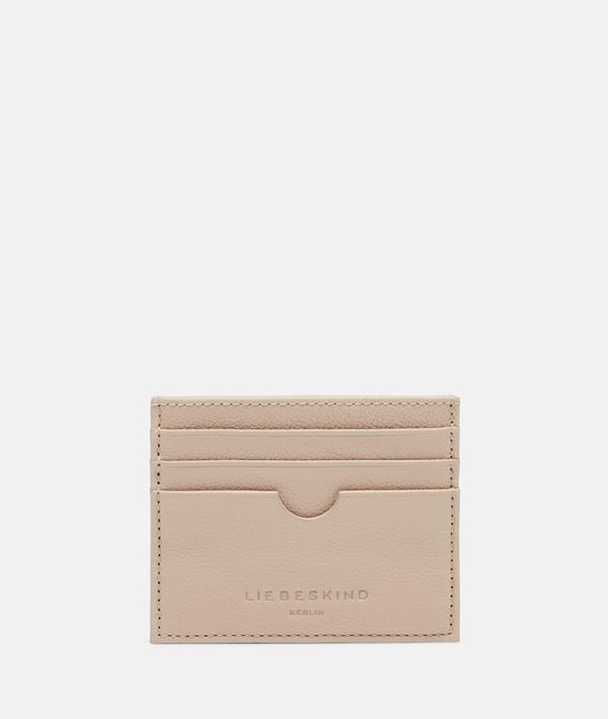 LIEBESKIND BERLIN Cuir Étui pour carte de crédit Men Wallets Harris Card Holder Sandcastle Beige