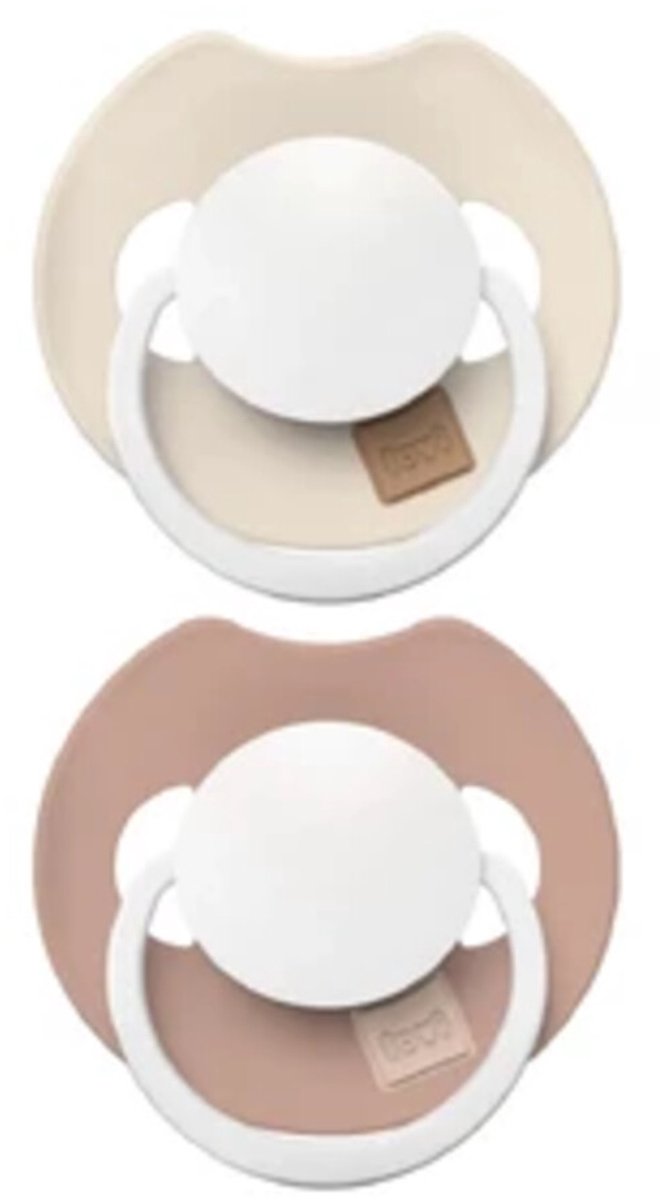 Difrax Fopspeen Prime Glow Dynamic 0-6 mnd Ivory Blush - 2 x 2 stuks - Voordeelverpakking van Difrax — afbeelding 3