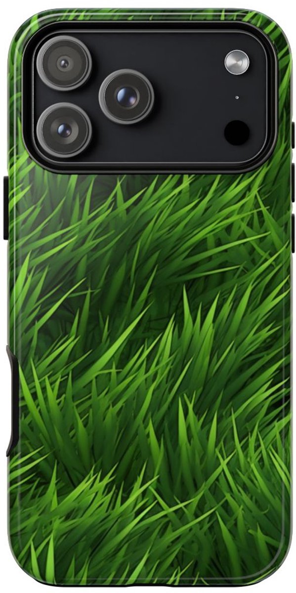 Weelderig Groen Grasstructuur – Telefoonhoesje Geschikt voor iPhone 17 Pro Max