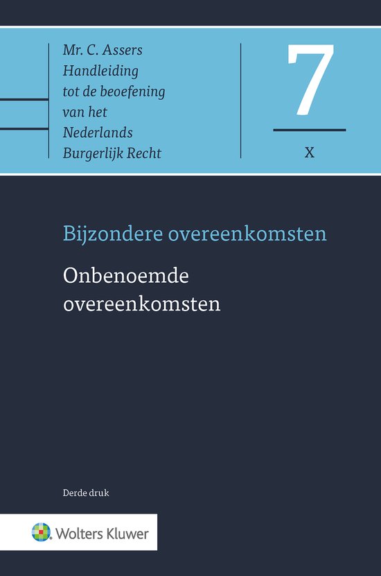 Asser-serie 7-X - Onbenoemde overeenkomsten - cover