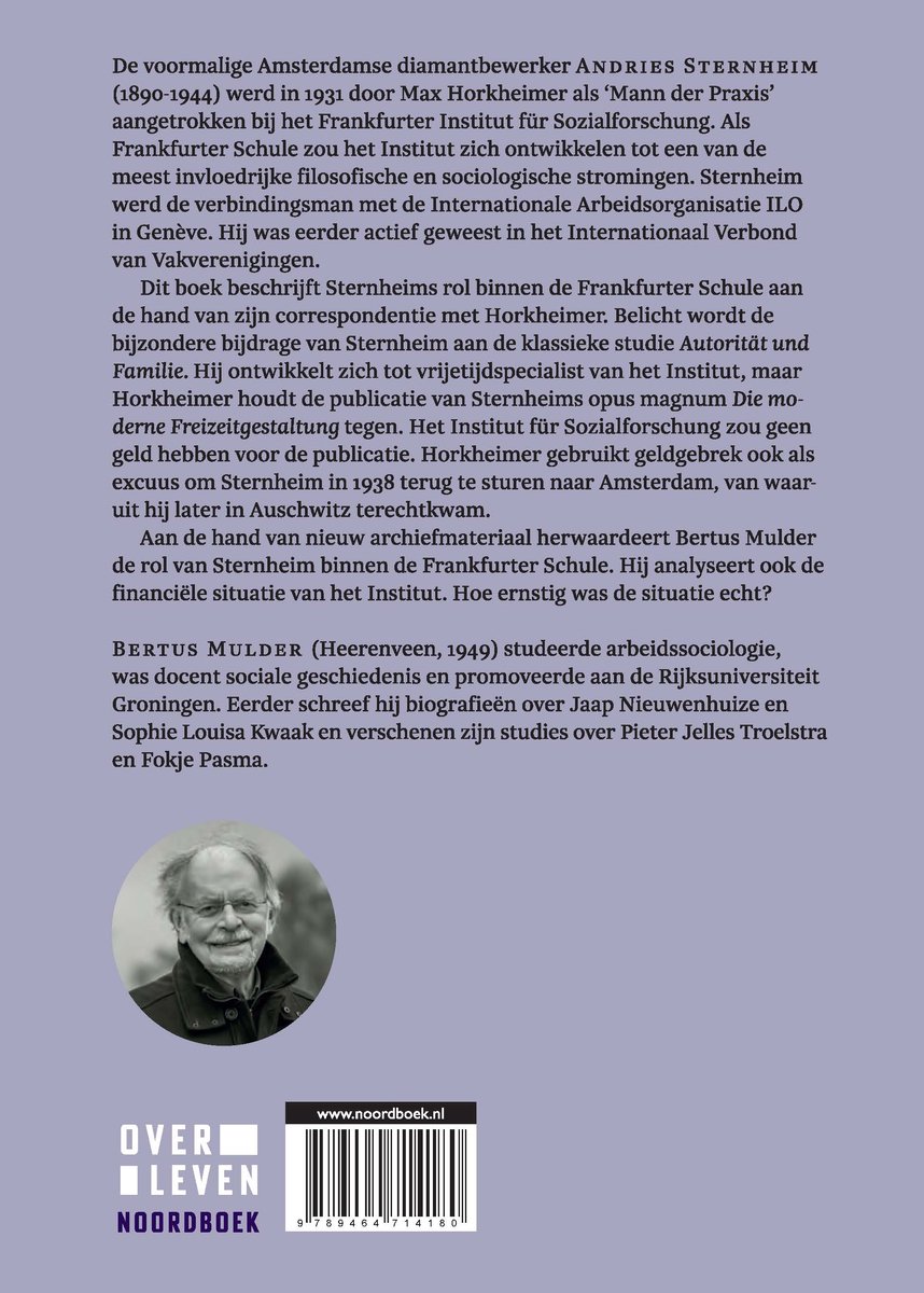Portret van Bertus Mulder, auteur van 'Andries Sternheim'.