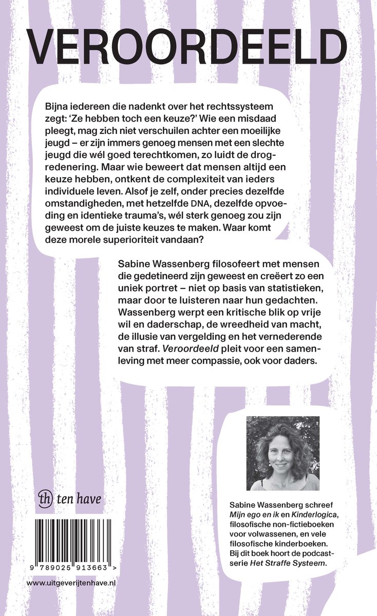 Veroordeeld - back cover