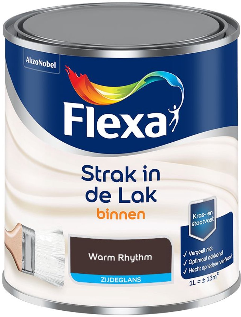 Flexa - Strak in de Lak Binnenlak Zijdeglans - Warm Rhythm - Kleur van het jaar 2026 - Mengverf - 1 L