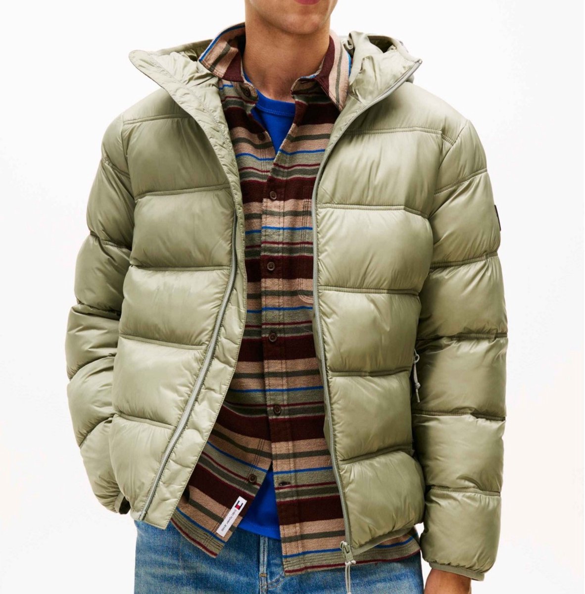 Tommy Jeans – Volwassenen Gewatteerde jassen Groen