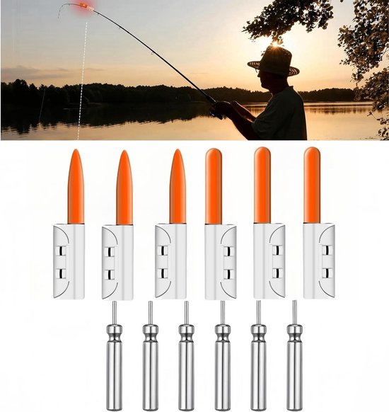 Brenzoos - Feux de freinage rouges pour la pêche, étanches, pour la pêche de nuit, lot de 6