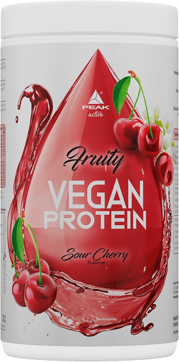 Peak Fruity Vegan Protein (400g) Sour Cherry - Eiwitten - Veganistisch eiwit