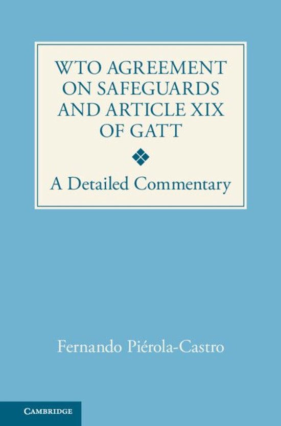 WTO Agreement on Safeguards and Article XIX of GATT - cover