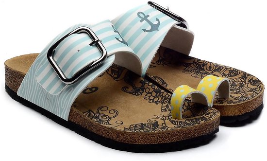 GOBY - Anker - Slippers - Sandales pour femmes - Haute qualité - Fait main - Taille 38