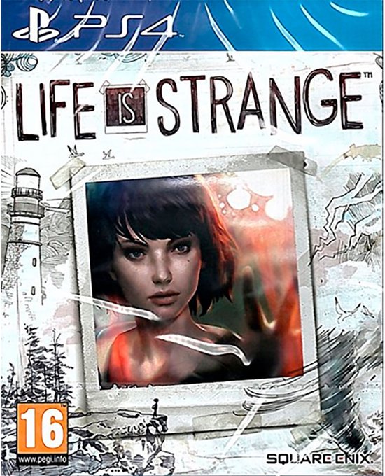 PS4 spel "Life is Strange" met een portret van een jong meisje op een foto.