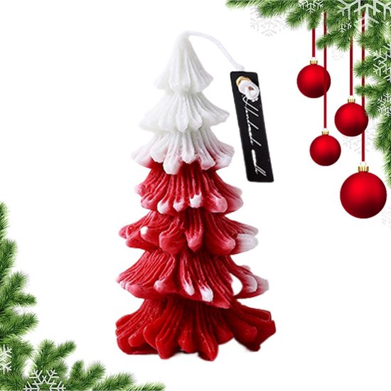 Goodivery® - Kerstboomkaars - Geurkaars - Geurkaarsen voor de feestdagen - Kerstkaarsen - Geurkaarsen voor de herfst - Feestelijke kerstboomgeur Tot 30 dagen geur voor kerstversiering in huis