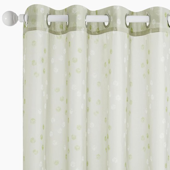 Miulee Gordijn voor de woonkamer, mooi, met boommotief, gordijnen met oogjes, decoratie, voile-gordijn, 2 stuks, borduurwerk, voor slaapkamer, 2 x 140 x 175 cm, beige wit