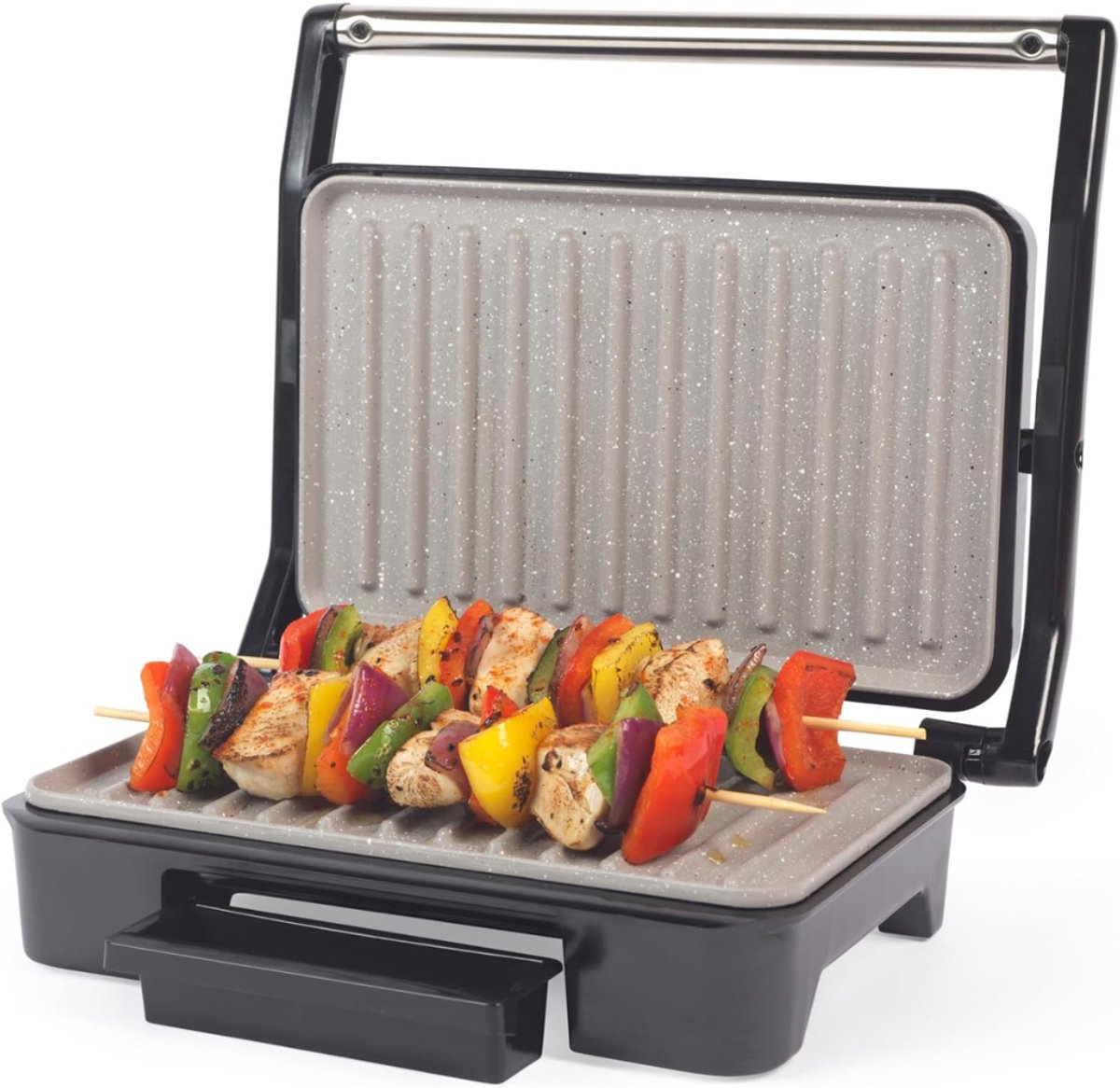 MMP® Contactgrill met uitneembare platen - Contactgrill - Multi grill - Zwart - 27cm x 9cm x 23cm