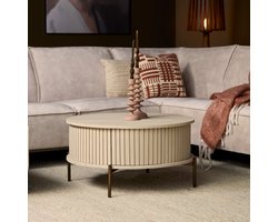 Starfurn - Salontafel Madison - Beige - 80x80x40 cm