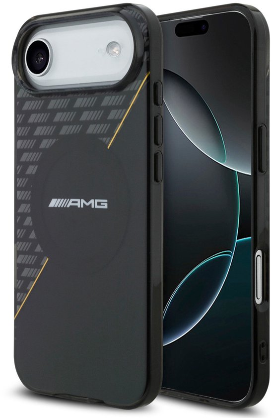 AMG Back Cover - iPhone 17 Air - Zwart - MagSafe-compatibel - Double Layer Design van Merkloos — afbeelding 2