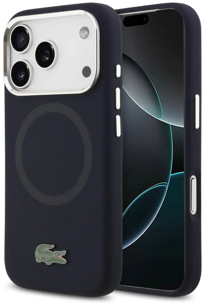 Lacoste Back Cover - iPhone 17 Pro Max - Navy - MagSafe - Metal Logo