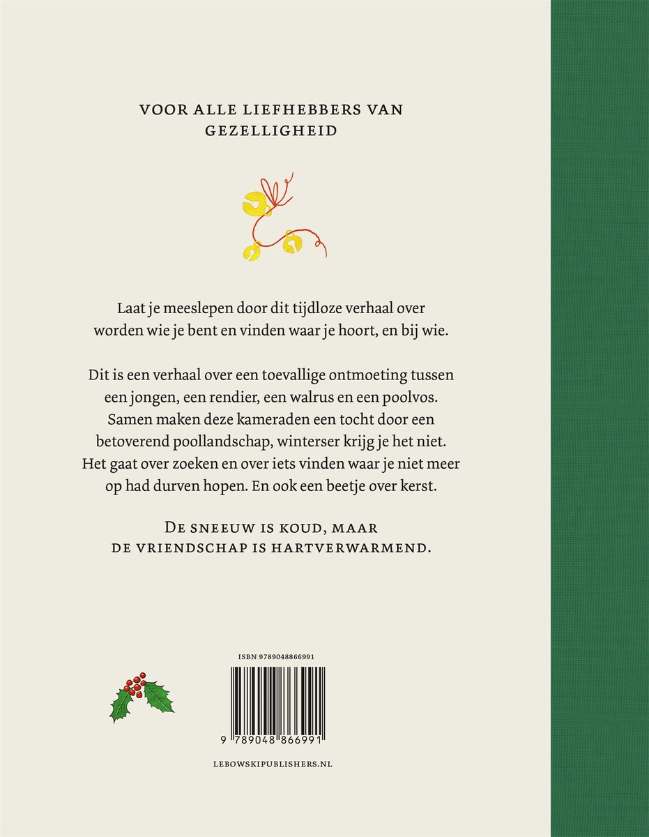 De jongen, de walrus, het rendier en de poolvos - back cover