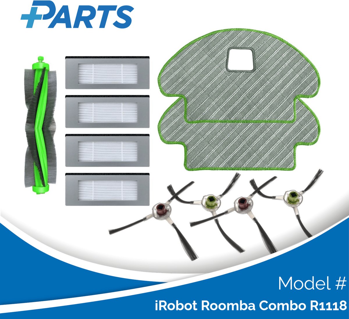 iRobot Roomba Combo R1118 Onderhoudsset (Plus.Parts® alternatief voor 4719025)