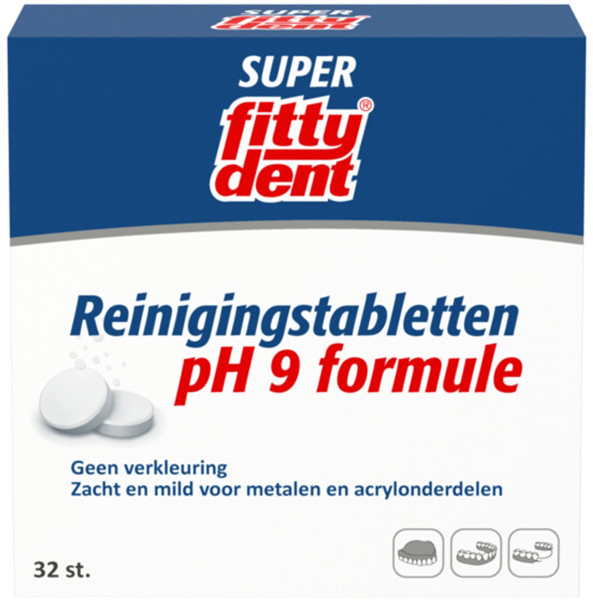 Fittydent Reinigingstabletten - 32 stuks