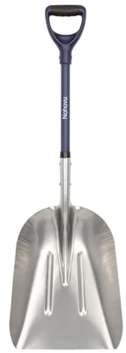 Aluminium Sneeuwschuiver voor Oprit - Grote Capaciteit Sneeuwschep met Glasvezel D-Handvat - 101 cm