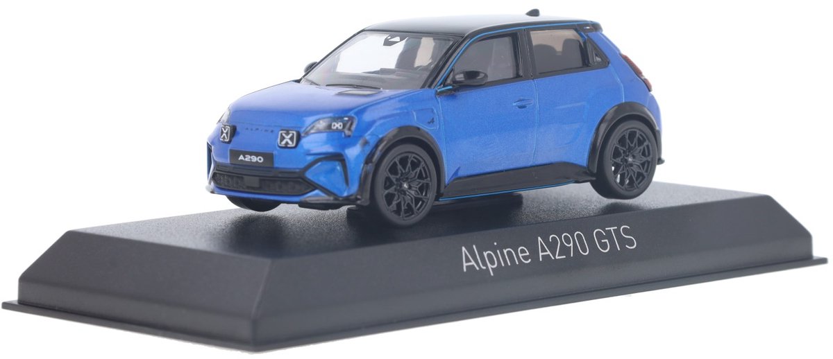 Alpine A290 GTS 2025 Alpine Vision Blauw Zwart Model 1/43 Norev 519200