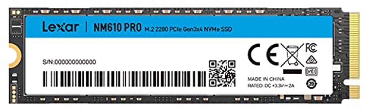 Image of 1TB M.2 2280 PCIe Gen3x4 NVMe 1.4 SSD voor Notebook en Desktop – Hoge Snelheid tot 3300MB/s Lezen, 2600MB/s Schrijven