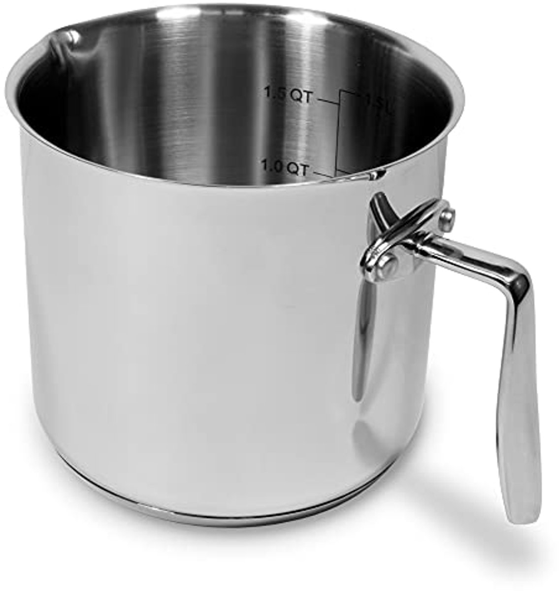 Roestvrijstalen melkpan voor inductie - 14 cm diameter - ideaal voor koken