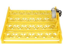 Eggs Incubator Turning Tray Tool, Professional 24pcs Eggs Incubator Tray Bird Eggs Turner Tray with Automatic Turning Motor for Duck, Chicken, Peacock, Goose (AC12V)