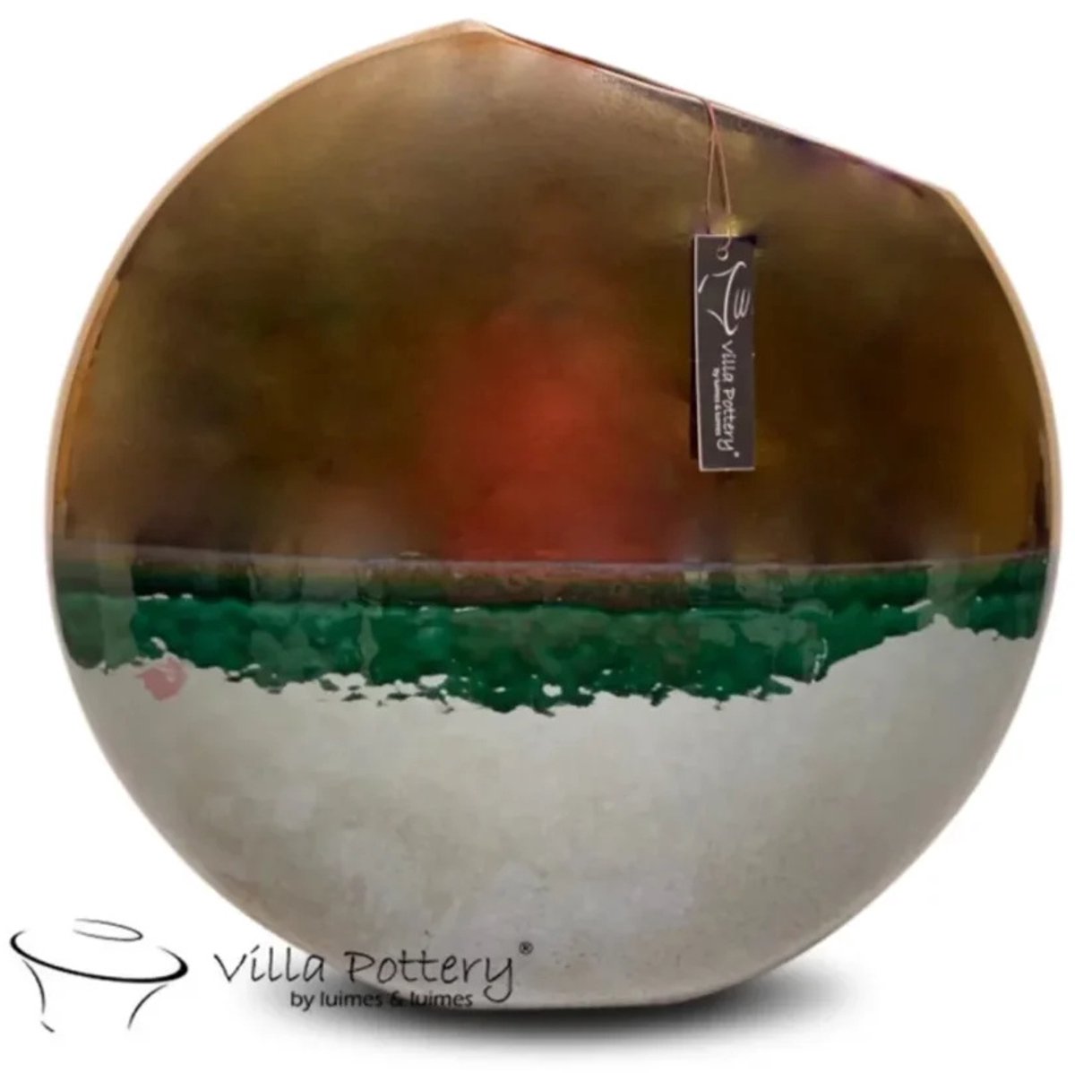 Villa Pottery Andes Duo Goud Groen 22x31