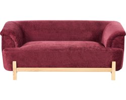 ALNOR - Tweezitsbank - Bordeauxrood - Chenille
