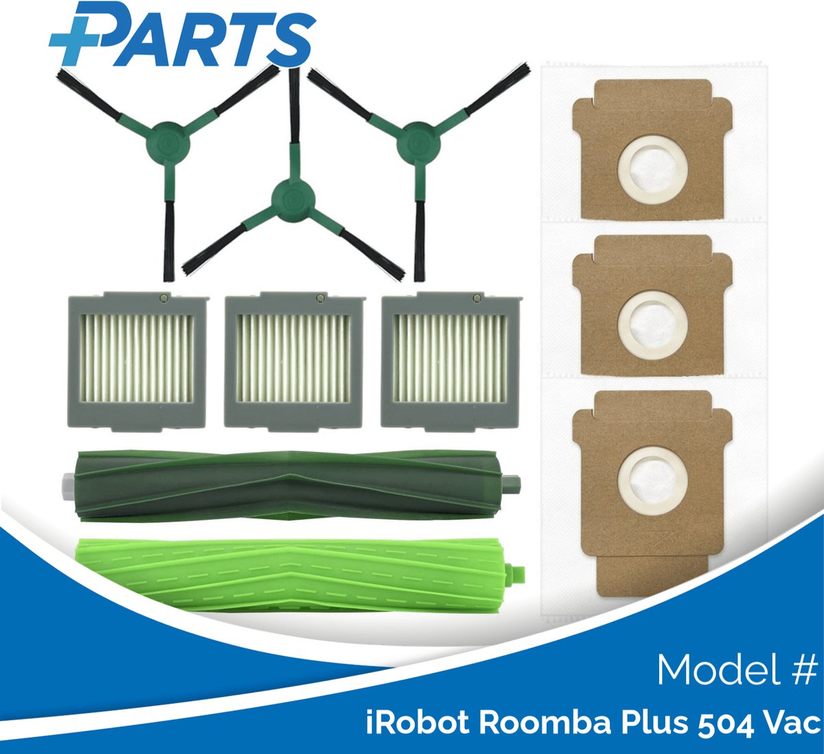 iRobot Roomba Plus 504 Vac Onderhoudsset (Plus.Parts® alternatief voor 4849965)