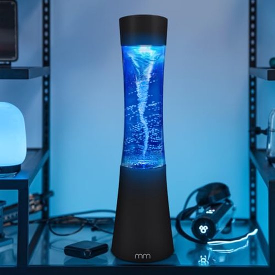 Beweegbare LED Nachtlamp met Tornado-effect - Unieke Sfeerlamp voor Woonkamer en Slaapkamer van Merkloos — afbeelding 3