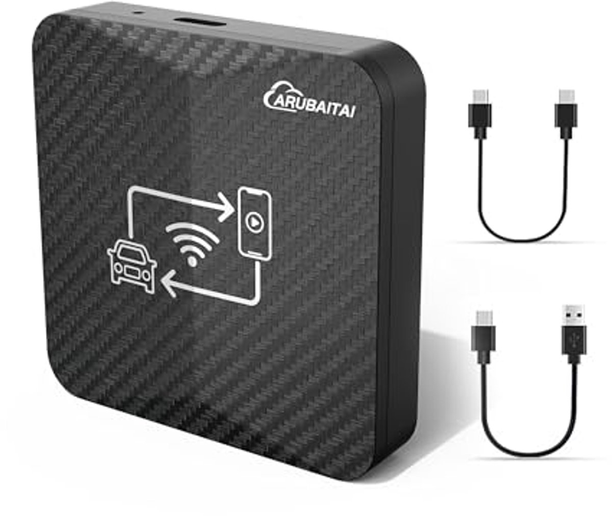 Draadloze 2-in-1 Carplay en Android Auto Adapter - Converteer Bekabeld naar Draadloos met 5GHz WiFi