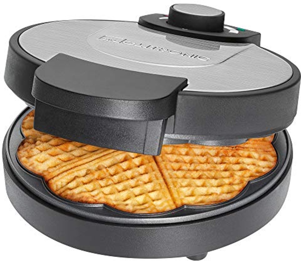 Elektrisch Wafelijzer voor Hartwafels met Antiaanbaklaag - 1000 Watt, 18 cm