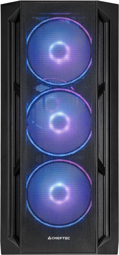 Chieftec Apex Lumo // Black, E-ATX Gaming case, T Glass, 4x 14cm RGB ...