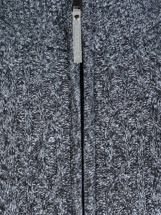 Bjornson - Gilet d'hiver en maille torsadée anthracite Gus Bjornson - taille 6XL