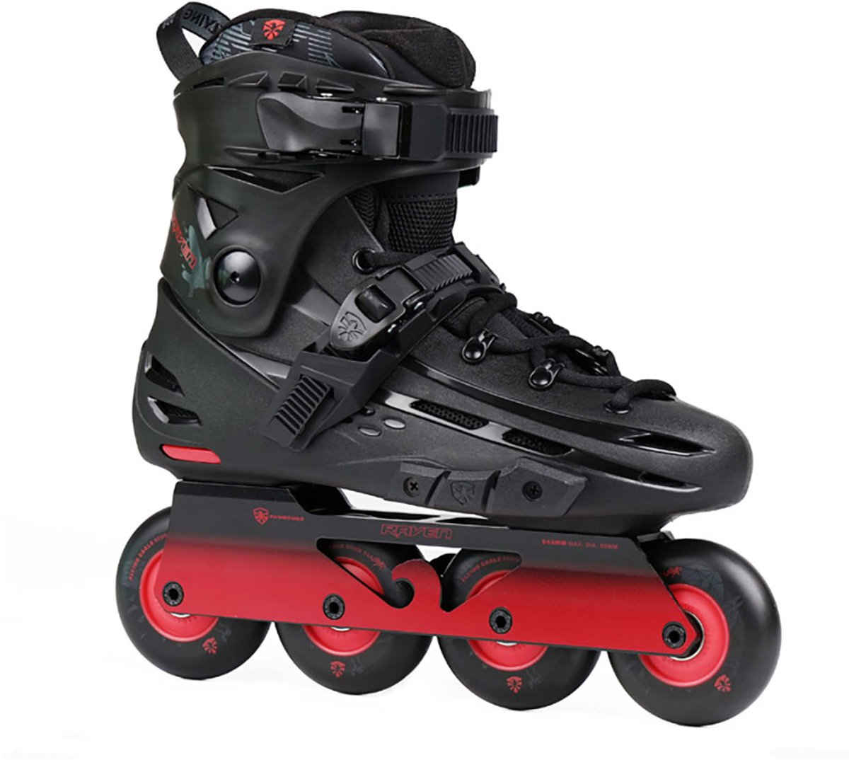 Flying Eagle F4+ Raven Inline Skates Zwart