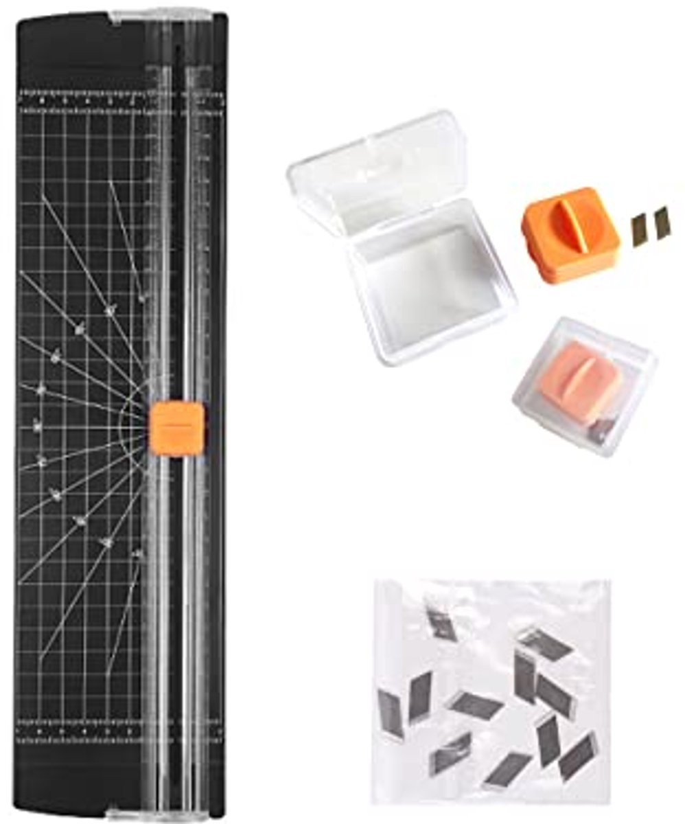 Draagbare A4 Papiersnijder met Snijlijngeleiding voor Thuis en Kantoor - Perfect voor Scrapbooking, Karton en Etiketten