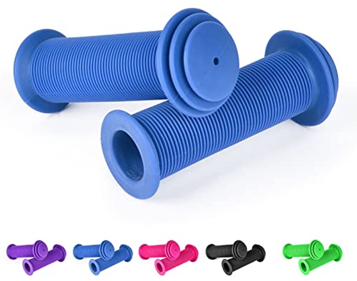 Antislip Kinderfietshandgrepen - 22 mm Stuurgrepen voor Kinderen - Rubber Handvatten voor Fietsen, Scooters en Driewielers