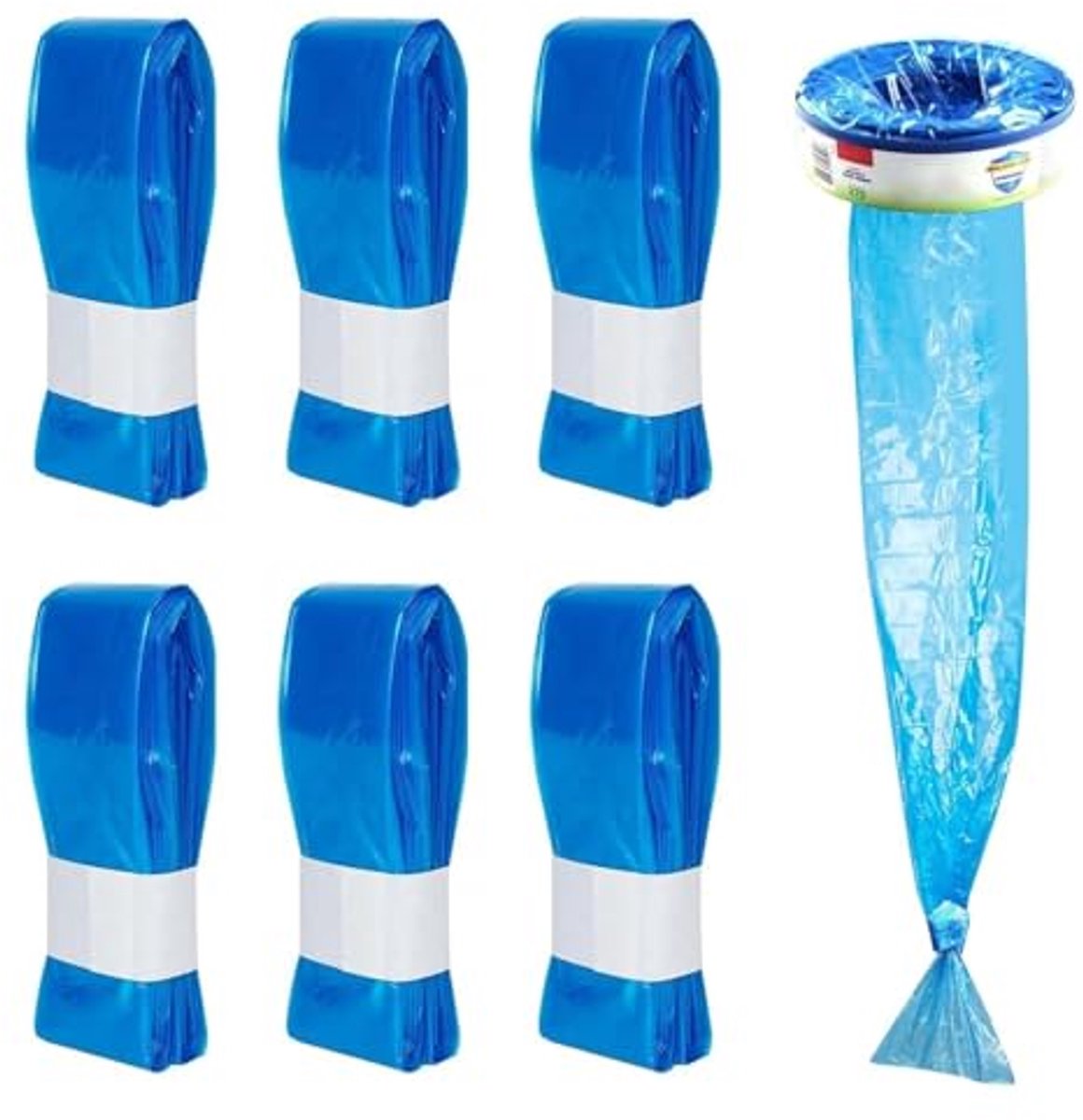 Image of 6-stuks navulcassettes voor luiertonnen - Geurvrije navullingen van 4,5 m