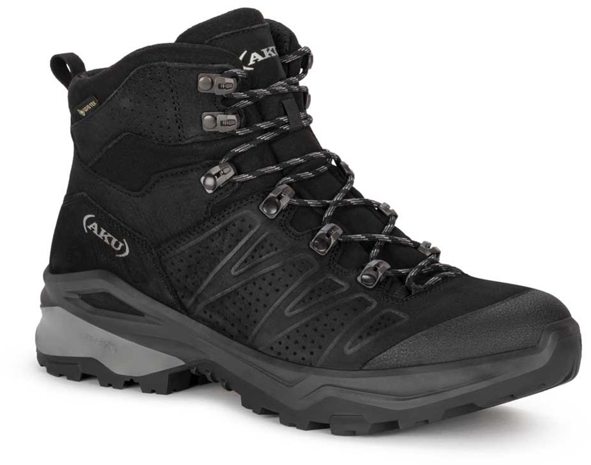 Aku Adapta Nubuck Goretex Wandelschoenen Man Vrouw Zwart