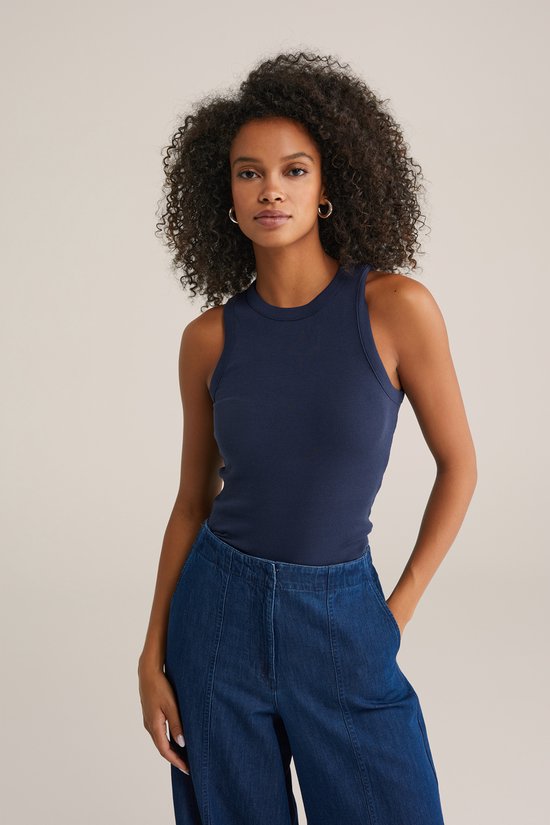 WE Fashion Débardeur femme côtelé