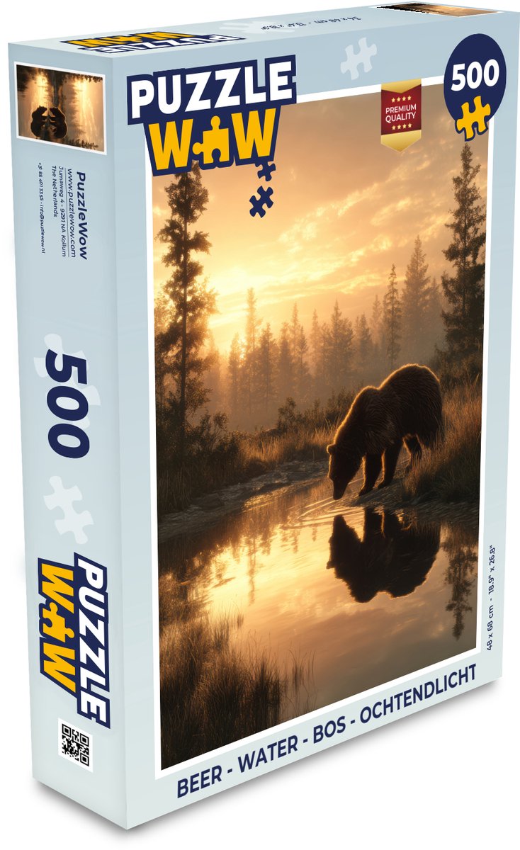 Beer - water - Bos - Ochtendlicht